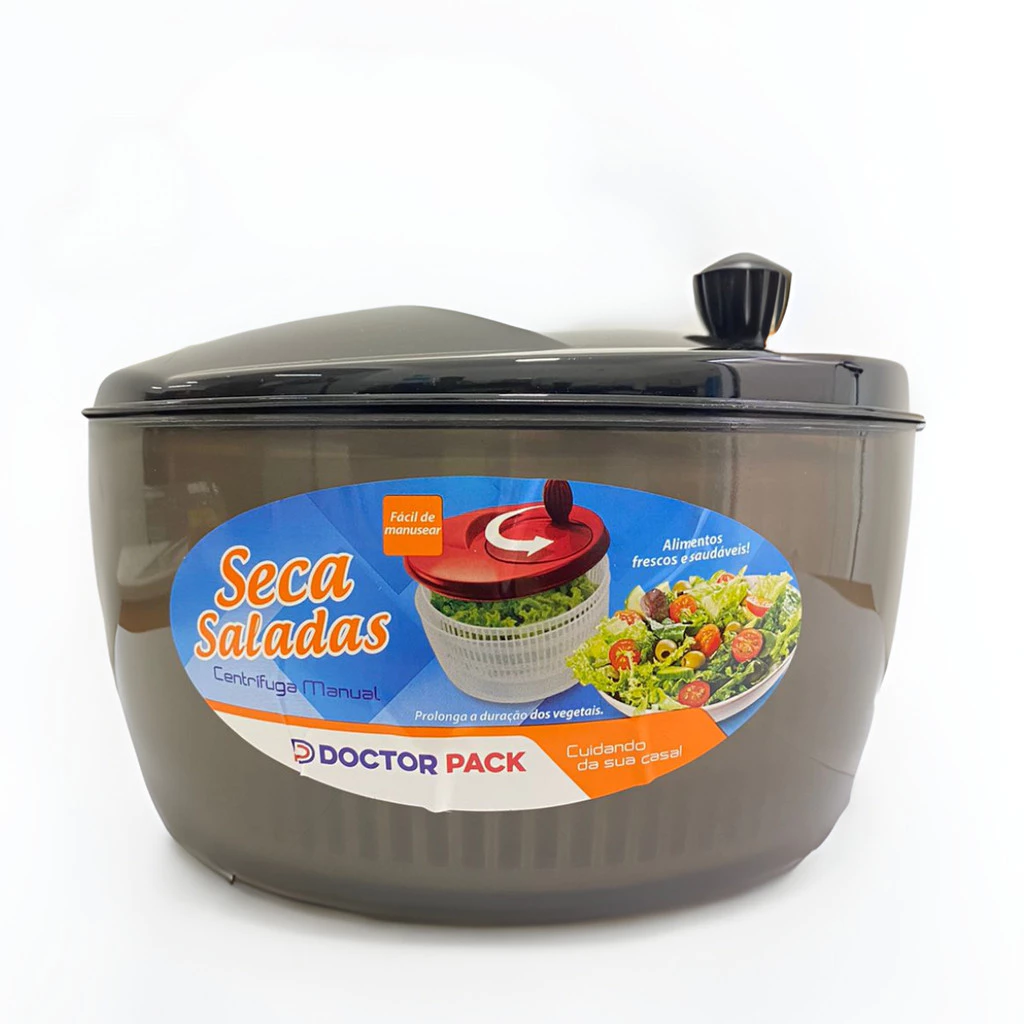 Centrífuga De Salada Secador Verduras Manual 4 Litros Fume